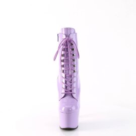 Pleaser ADORE-1020 Plateau Ankle Boots Patent Purple...