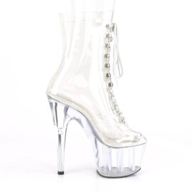 Pleaser ADORE-1020C Plateau Ankle Boots Transparent EU-36 / US-6