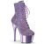 Pleaser ADORE-1020CHRS Plateau Ankle Boots Rhinestones Chrome Purple EU-42 / US-12