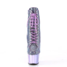 Pleaser ADORE-1020CHRS Plateau Ankle Boots Rhinestones...