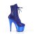 Pleaser ADORE-1020CHRS Plateau Ankle Boots Rhinestones Chrome Blue EU-35 / US-5