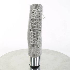Pleaser ADORE-1020CHRS Plateau Ankle Boots Rhinestones...