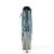 Pleaser ADORE-1020CHRS Plateau Ankle Boots Rhinestones Chrome Turquoise EU-35 / US-5