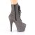 Pleaser ADORE-1020FS Plateau Ankle Boots Faux Suede Grey EU-35 / US-5