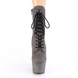 Pleaser ADORE-1020FS Plateau Ankle Boots Faux Suede Grey EU-36 / US-6