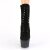 Pleaser ADORE-1020FSMG Plateau Ankle Boots Faux Suede Glitter Black EU-37 / US-7