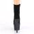 Pleaser ADORE-1020FSMG Plateau Ankle Boots Faux Suede Glitter Black EU-37 / US-7