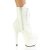 Pleaser ADORE-1020GD Plateau Ankle Boots Leather White EU-40 / US-10