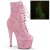 Pleaser ADORE-1020GDLG Plateau Ankle Boots Glitter Light Pink EU-36 / US-6