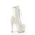 Pleaser ADORE-1020GDLG Plateau Ankle Boots Glitter White EU-36 / US-6