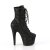 Pleaser ADORE-1020GWR Plateau Ankle Boots Glitter Black EU-35 / US-5