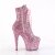 Pleaser ADORE-1020GWR Plateau Ankle Boots Glitter Pink EU-41 / US-11