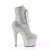 Pleaser ADORE-1020GWR Plateau Ankle Boots Glitter Silver EU-39 / US-9
