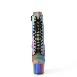 Pleaser ADORE-1020RC-REFL Plateau Ankle Boots Reflection Chrome Colorful EU-36 / US-6