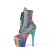 Pleaser ADORE-1020RC-REFL Plateau Ankle Boots Reflection Chrome Colorful EU-36 / US-6