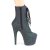 Pleaser ADORE-1020REFL Plateau Ankle Boots Reflection Black EU-41 / US-11