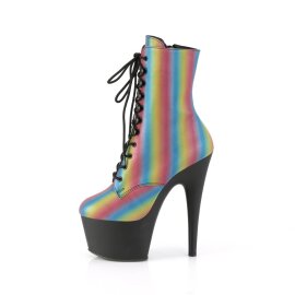 Pleaser ADORE-1020REFL-02 Plateau Ankle Boots Reflection Colorful EU-36 / US-6