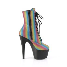 Pleaser ADORE-1020REFL-02 Plateau Ankle Boots Reflection Colorful EU-36 / US-6