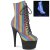 Pleaser ADORE-1020REFL-02 Plateau Ankle Boots Reflection Colorful EU-36 / US-6