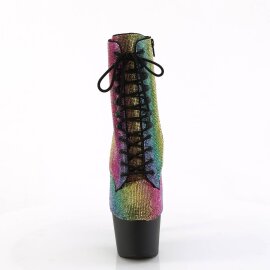 Pleaser ADORE-1020RS Plateau Ankle Boots Rhinestones...