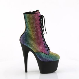 Pleaser ADORE-1020RS Plateau Ankle Boots Rhinestones Colorful EU-40 / US-10