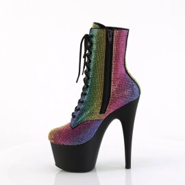 Pleaser ADORE-1020RS Plateau Ankle Boots Rhinestones Colorful EU-36 / US-6