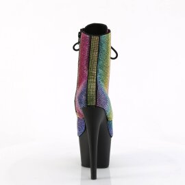 Pleaser ADORE-1020RS Plateau Ankle Boots Rhinestones Colorful EU-36 / US-6