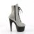 Pleaser ADORE-1020RS Plateau Ankle Boots Rhinestones Silver EU-40 / US-10
