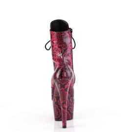 Pleaser ADORE-1020SPWR Plateau Ankle Boots Snake Pink EU-42 / US-12