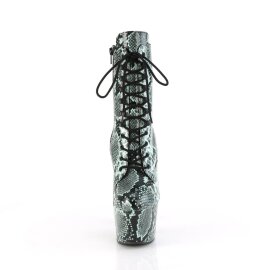 Pleaser ADORE-1020SPWR Plateau Ankle Boots Snake Green...
