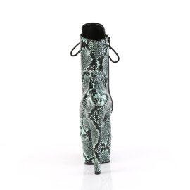 Pleaser ADORE-1020SPWR Plateau Ankle Boots Snake Green EU-35 / US-5