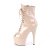 Pleaser ADORE-1021 Plateau Ankle Boots Patent Nude EU-41 / US-11