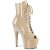 Pleaser ADORE-1021 Plateau Ankle Boots Patent Nude EU-38 / US-8