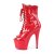 Pleaser ADORE-1021 Plateau Ankle Boots Patent Red EU-35 / US-5