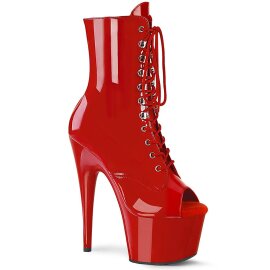 Pleaser ADORE-1021 Plateau Ankle Boots Patent Red EU-38 /...
