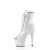 Pleaser ADORE-1021 Plateau Ankle Boots Patent White EU-35 / US-5