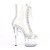 Pleaser ADORE-1021C-2 Plateau Ankle Boots Rhinestones Transparent EU-39 / US-9