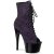 Pleaser ADORE-1021MG Plateau Ankle Boots Glitter Purple EU-35 / US-5
