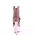 Pleaser ADORE-1029CHRS Plateau Ankle Boots Rhinestones Chrome Light Pink EU-39 / US-9