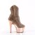 Pleaser ADORE-1029CHRS Plateau Ankle Boots Rhinestones Chrome Rose Gold EU-36 / US-6
