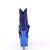 Pleaser ADORE-1029CHRS Plateau Ankle Boots Rhinestones Chrome Blue EU-41 / US-11