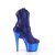 Pleaser ADORE-1029CHRS Plateau Ankle Boots Rhinestones Chrome Blue EU-37 / US-7