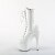 Pleaser ADORE-1040TT Plateau Ankle Boots Patent Black White EU-42 / US-12