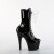 Pleaser ADORE-1040TT Plateau Ankle Boots Patent Black White EU-44 / US-14