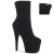 Pleaser ADORE-1042 Plateau Ankle Boots Faux Suede Black EU-41 / US-11