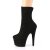 Pleaser ADORE-1042 Plateau Ankle Boots Faux Suede Black EU-41 / US-11