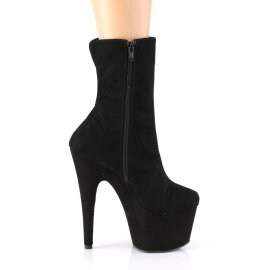 Pleaser ADORE-1042 Plateau Ankle Boots Faux Suede Black EU-39 / US-9