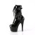 Pleaser ADORE-1043 Plateau Ankle Boots Patent Black EU-35 / US-5