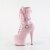 Pleaser ADORE-1043 Plateau Ankle Boots Patent Light Pink EU-35 / US-5