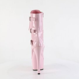 Pleaser ADORE-1043 Plateau Ankle Boots Patent Light Pink EU-36 / US-6